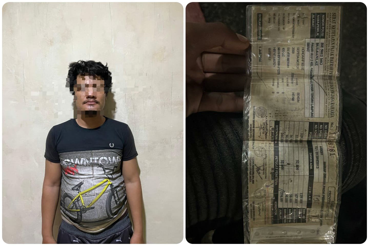 Tim Tekab 308 Presisi Polres Pesisir Barat Berhasil Membekuk Penadah Motor Curian