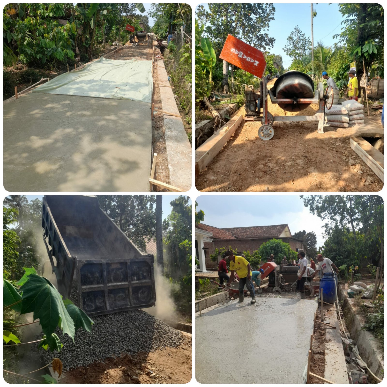 Pekon Banyu Urip Kec. Banyumas Merealisasikan DD tahap 2 Tahun 2024 Untuk Rabat Beton.