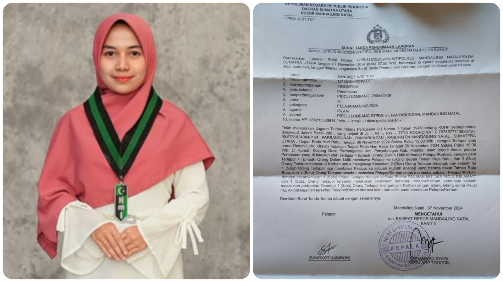 Ketua KOHATI HMI Madina Bicara Terkait Pemerkosaan: Jika Perlu, Evaluasi KASATPOL-PP Madina