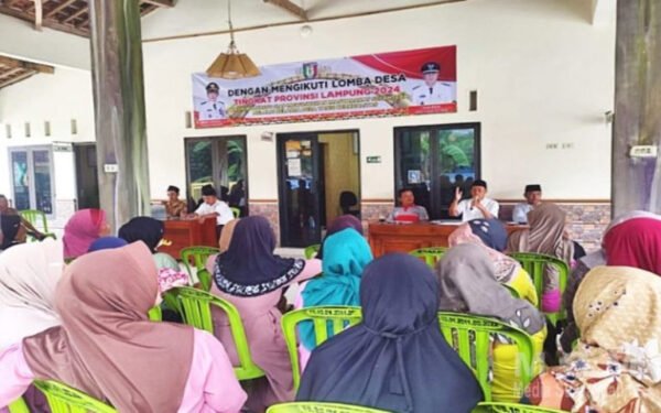 Kepala Pekon Bulurejo Sampaikan Hasil Lomba Pekon Tingkat Provinsi