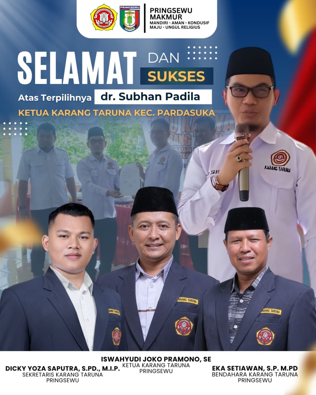 Terpilih! dr. Subhan Fadilla Jadi Ketua Karang Taruna Pardasuka: Ini Visi Misinya