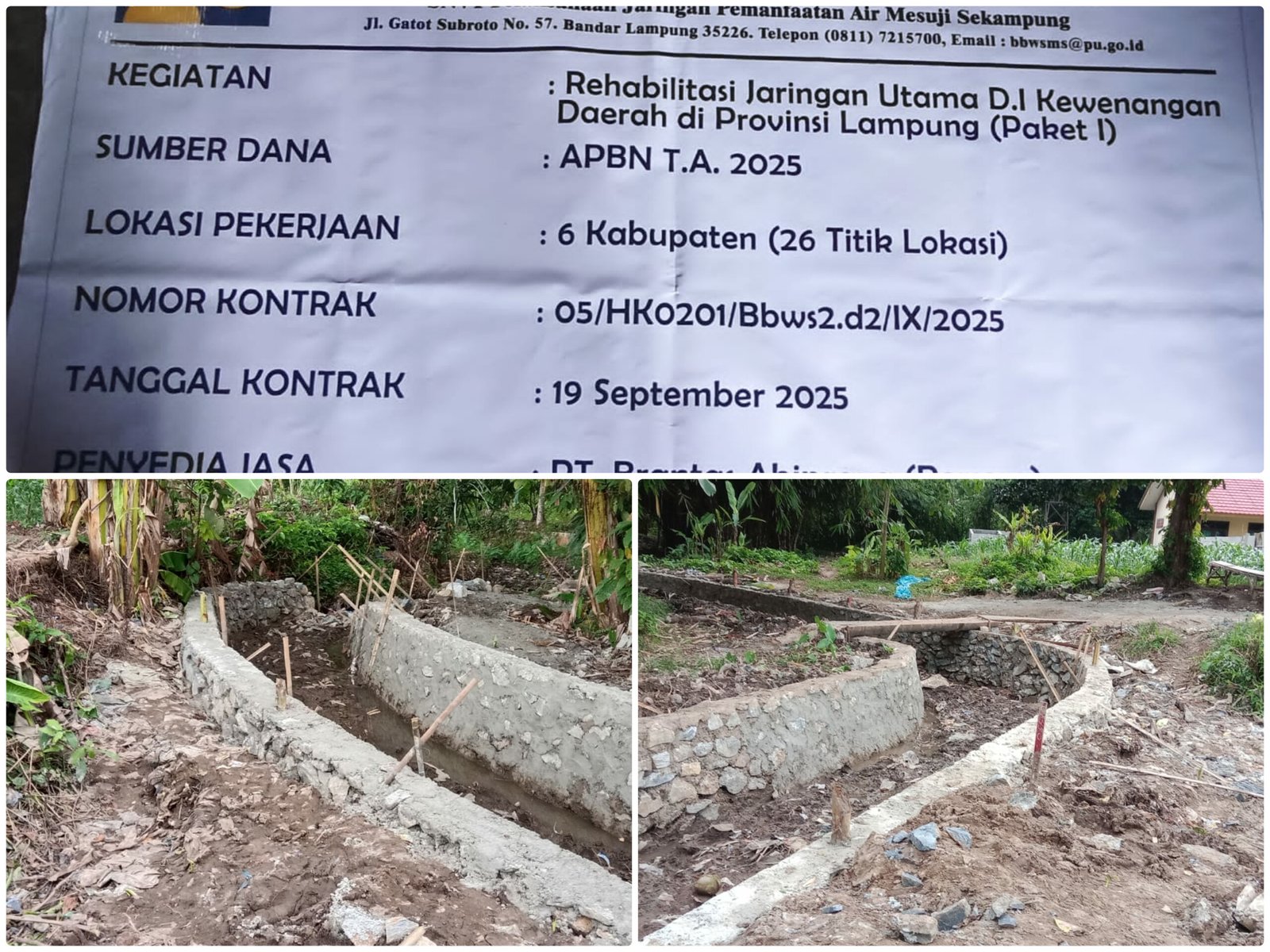 Proyek Drainase 800 Meter di Pardasuka Pacu Produktivitas Pertanian