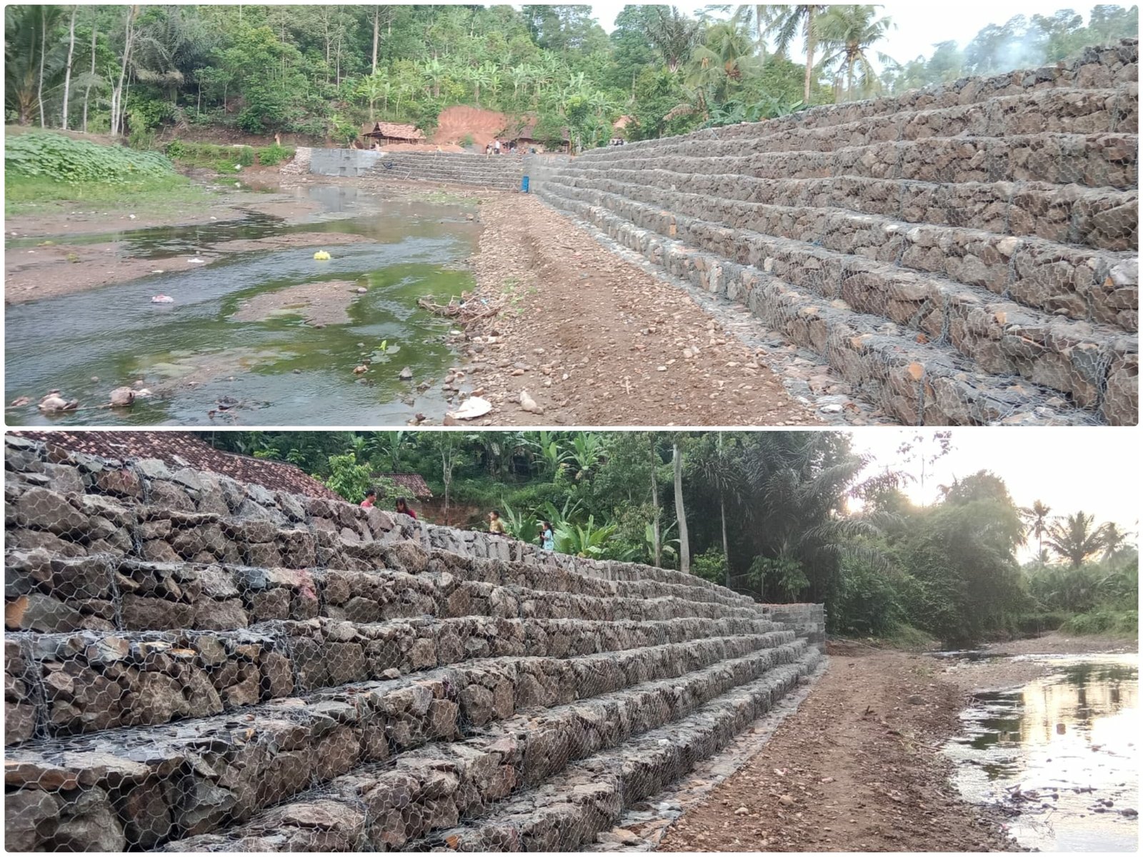 Proyek Bronjong 200 Meter di Pekon Tanjung Agung, Lindungi Warga dari Banjir