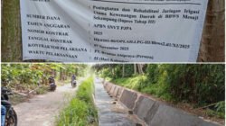 Rehabilitasi Irigasi APBN di Kecamatan Pardasuka, Target Tingkatkan Kesejahteraan Petani