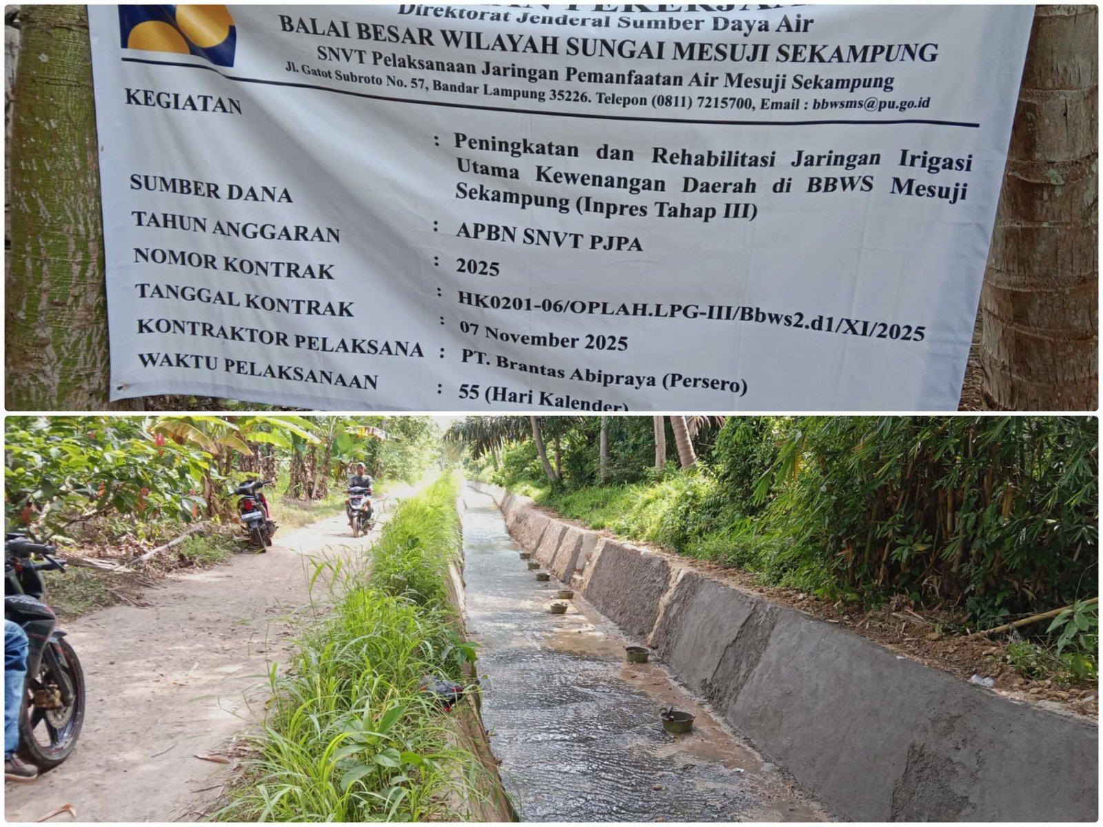 Rehabilitasi Irigasi APBN di Kecamatan Pardasuka, Target Tingkatkan Kesejahteraan Petani