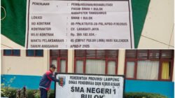 Rehabilitasi Pagar SMAN 1 Bulok Tanggamus Dimulai, Didukung APBD-P 2025