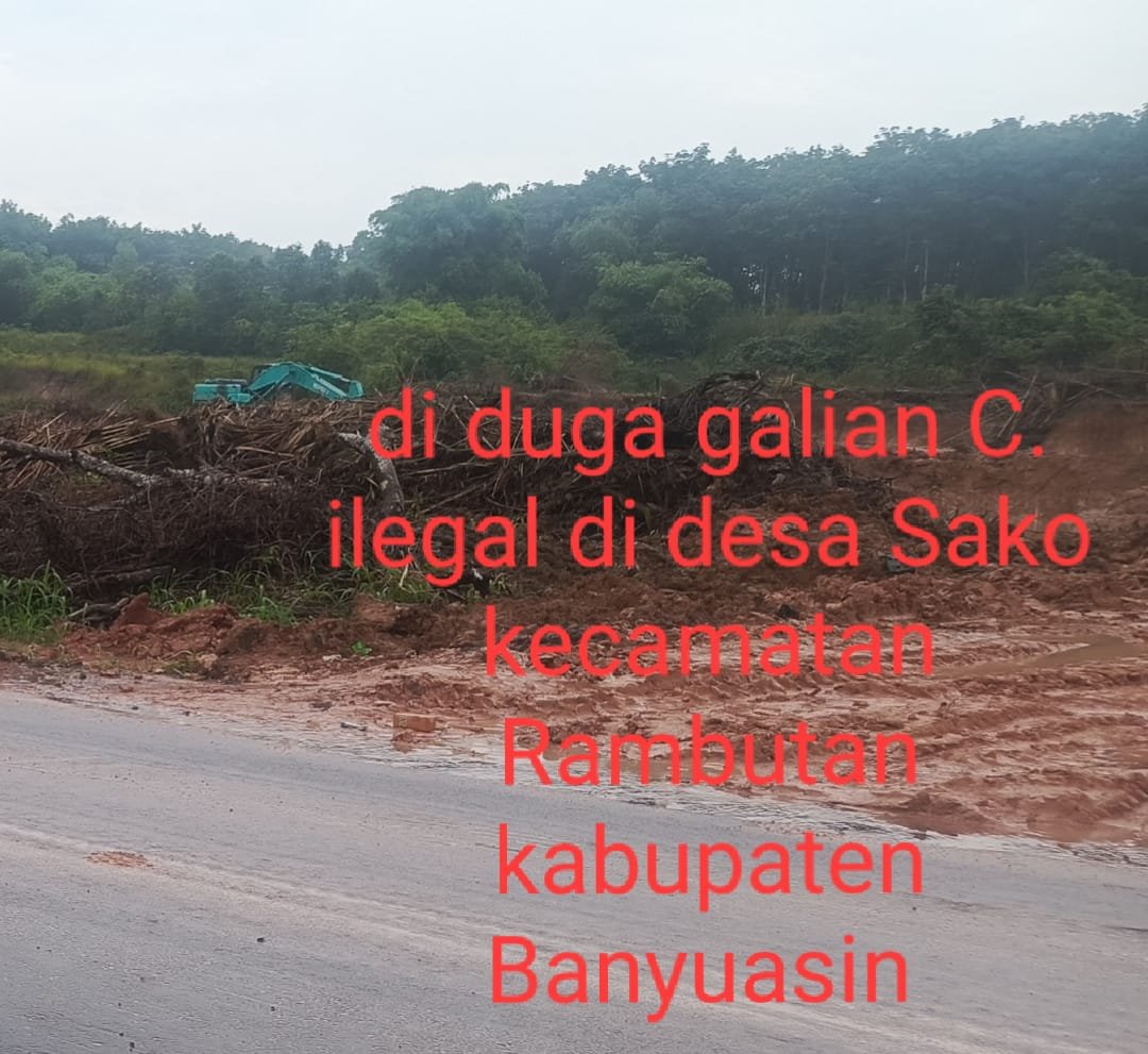 Diduga Aktivitas galian C ilegal yang Tidak Memiliki izin,