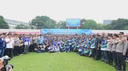 5.000 Ojol dan Buruh Apel Bersama Kapolri di Palembang