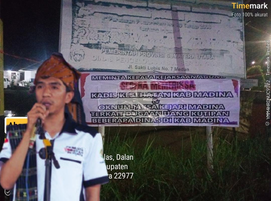 Spanduk Desak Jaksa Agung Menggema, Pangeran Siregar Minta Dugaan Kutipan Liar di Madina Diusut Tuntas