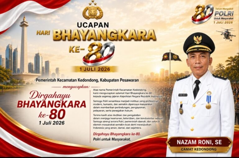 Peringati HUT Bhayangkara ke-80, Camat Kedondong Apresiasi Dedikasi Polri Jaga Keamanan Masyarakat